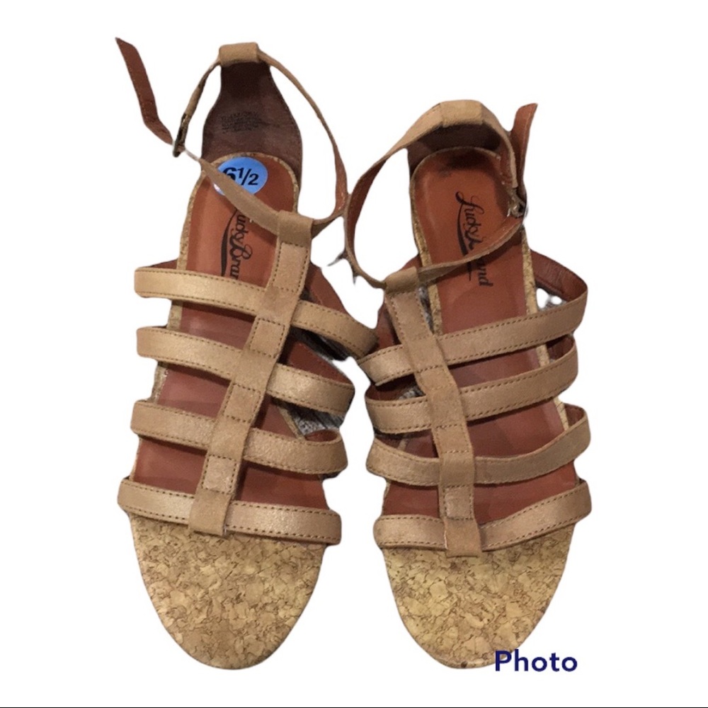 Lucky Brand Women's Strappy Gladiator Sandals Size 6 1/2